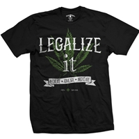 Seven Leaf Legalize It Black T-Shirt