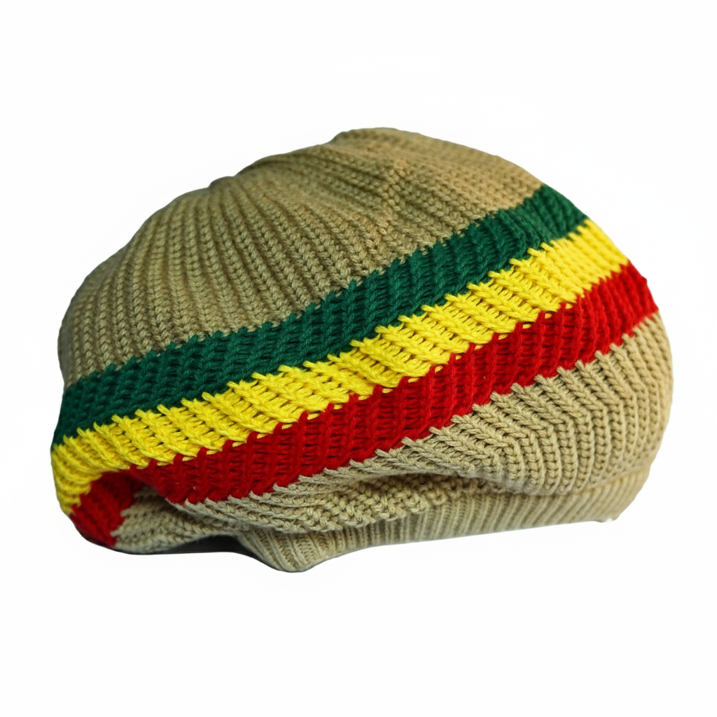 Khaki/Rasta Stripe Tam