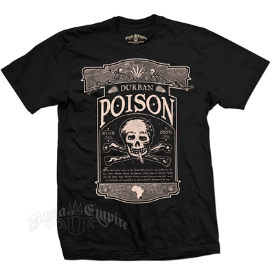 Seven Leaf Durban Poison Strain Black T-Shirt - Men's