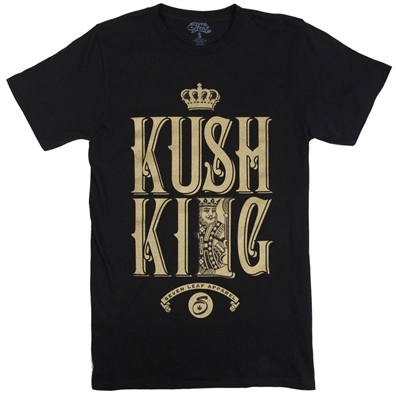 Seven Leaf Kush King Black T-Shirt - Men's