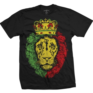 RastaEmpire Crowned Lion Black T-Shirt – Men’s