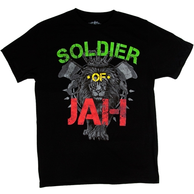 RastaEmpire Soldier Of Jah Black T-Shirt - Men's